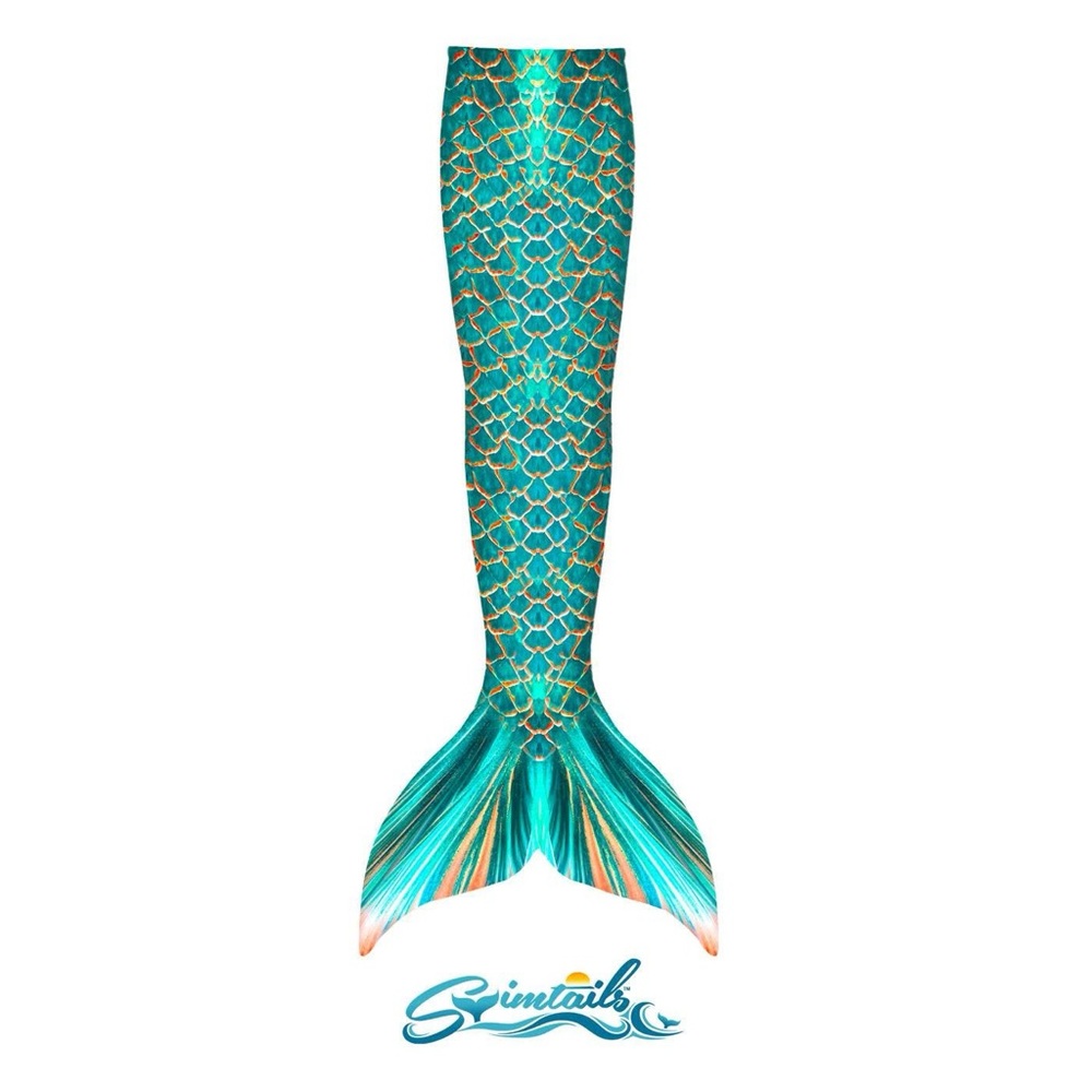 Swimtails Emerald Isle Mermaid Tail Monofin Women's Size 12/L NWT Retails $500